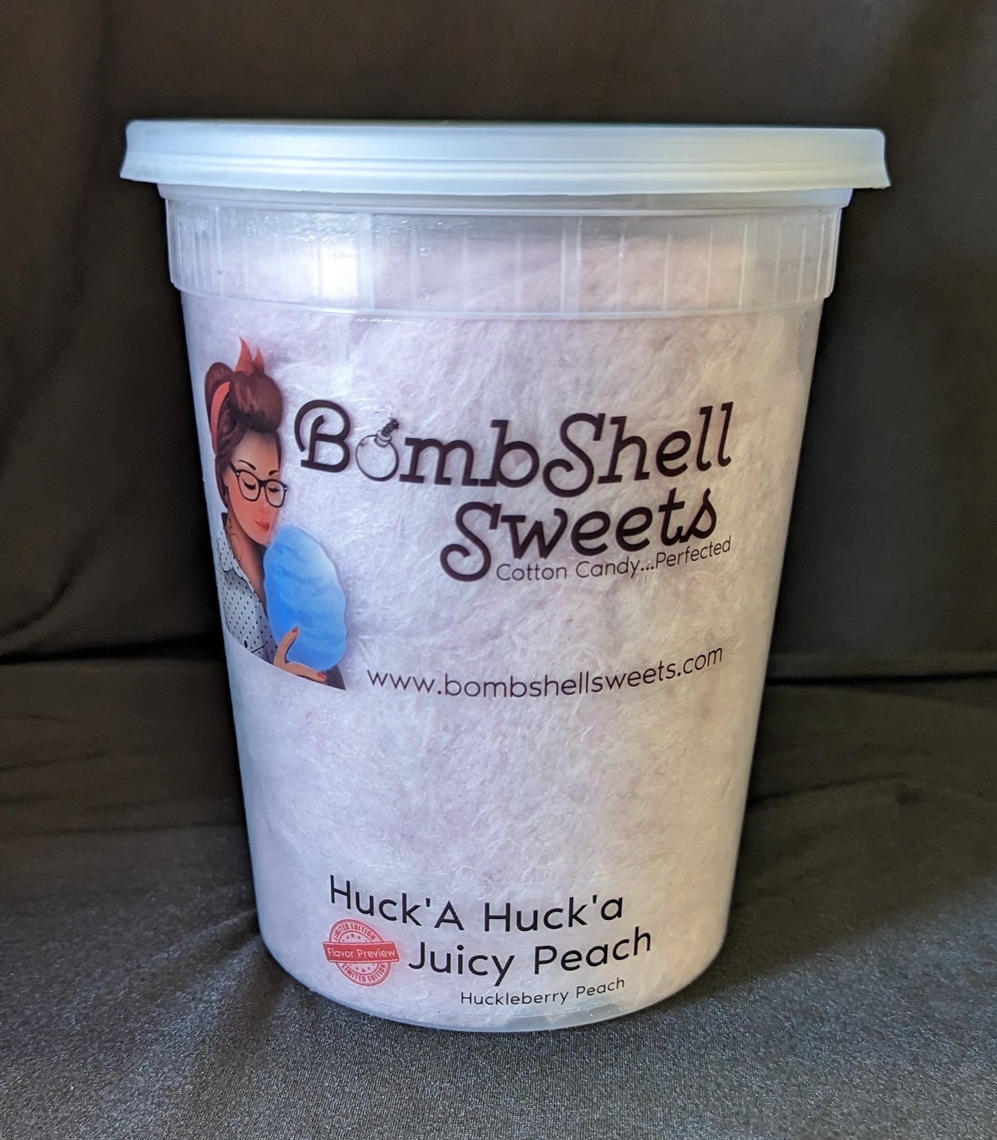 Huck'a Huck'a Juicy Peach Cotton Candy